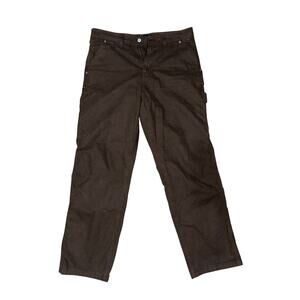 Aeropostale Aero Carpenter Pants Mens MEDIUM Brown Cotton Denim